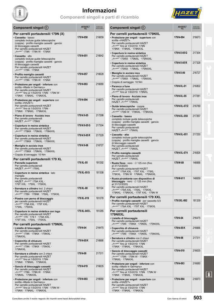 HAZET catalogo principale NR.: 2407 - Strona 505