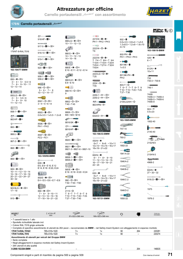 HAZET catalogo principale Nº: 2407 - Página 71