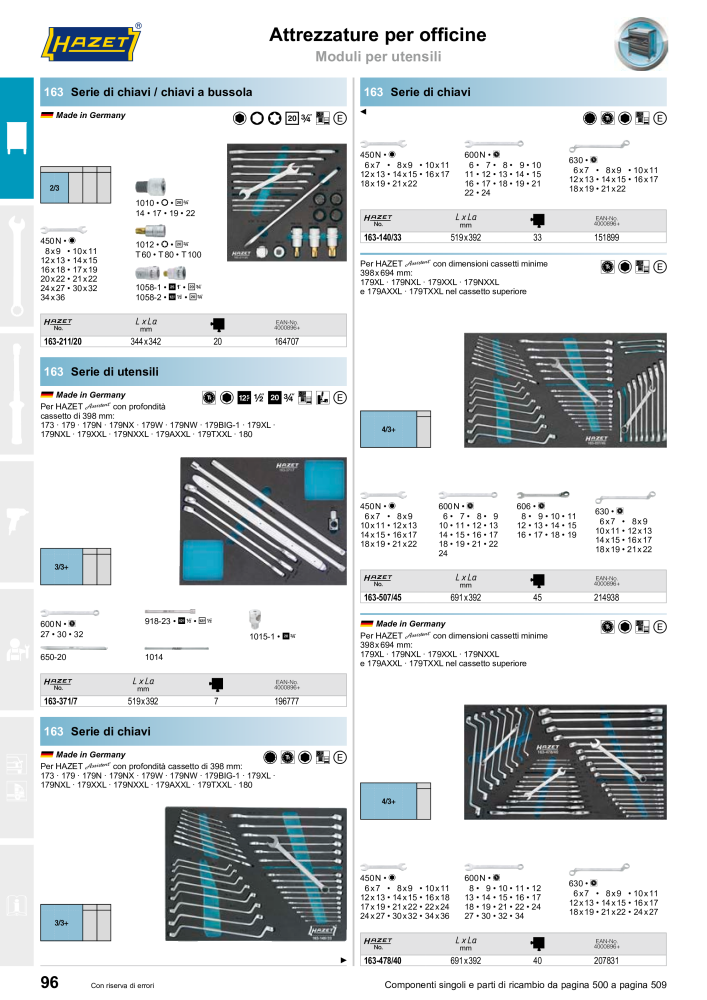 HAZET catalogo principale Nº: 2407 - Página 98