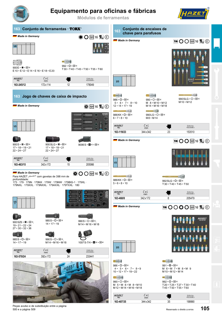 HAZET Catálogo principal NR.: 2408 - Pagina 105