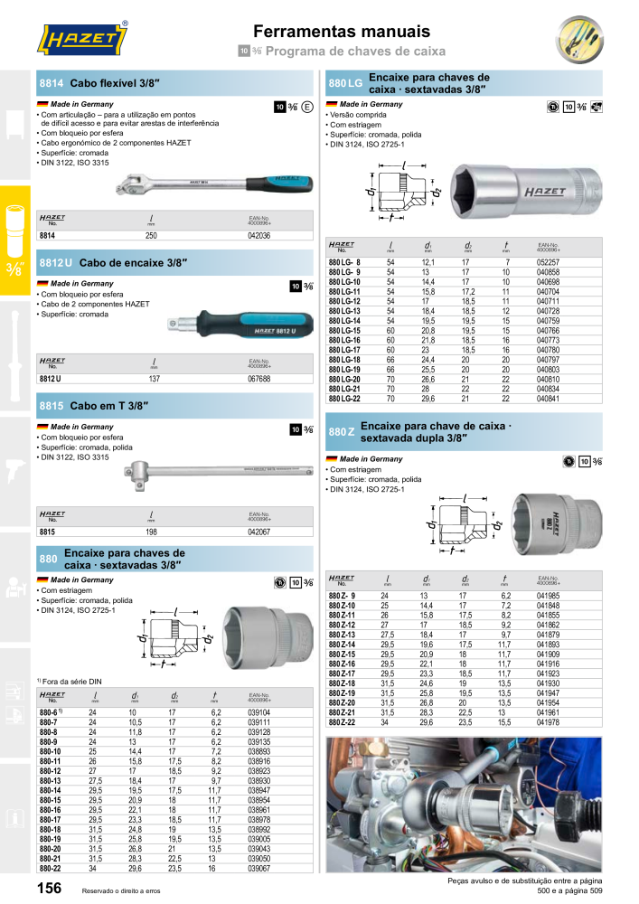 HAZET Catálogo principal NO.: 2408 - Page 156