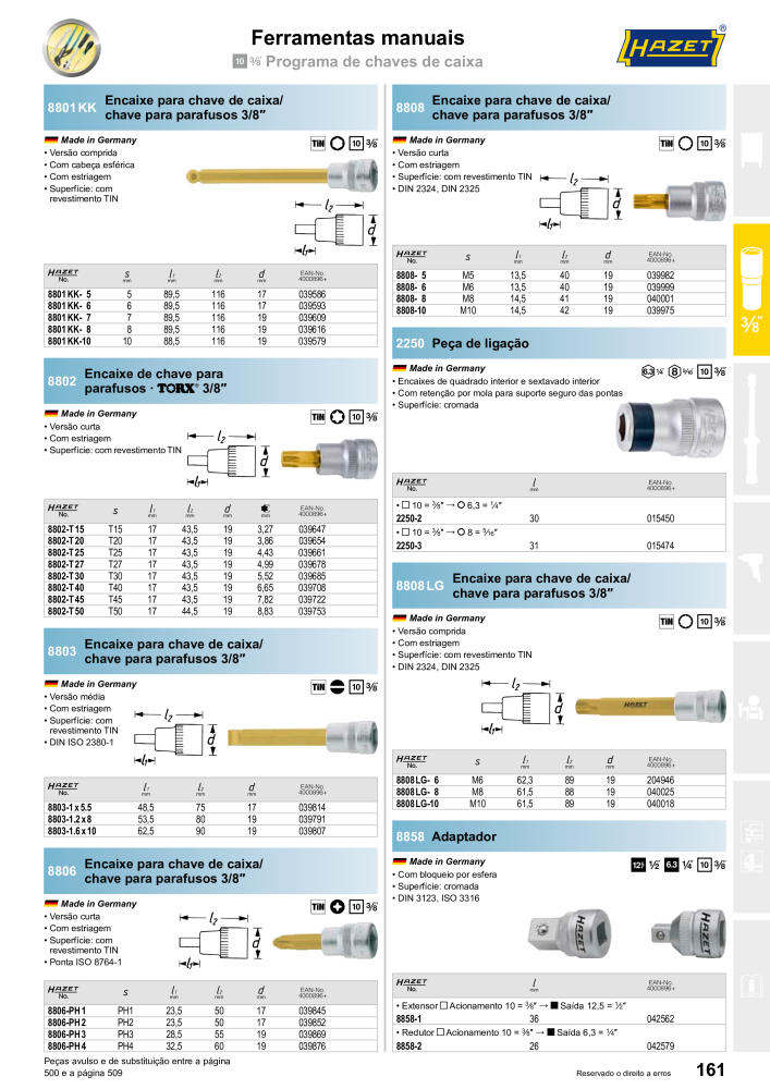 HAZET Catálogo principal NR.: 2408 - Pagina 161