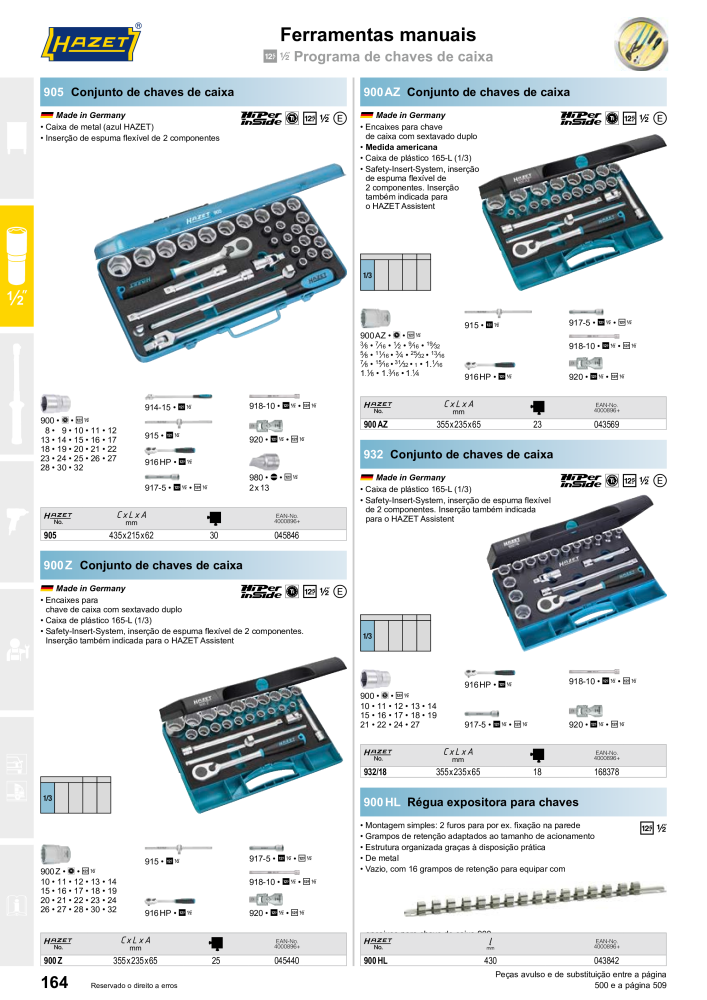 HAZET Catálogo principal NR.: 2408 - Seite 166