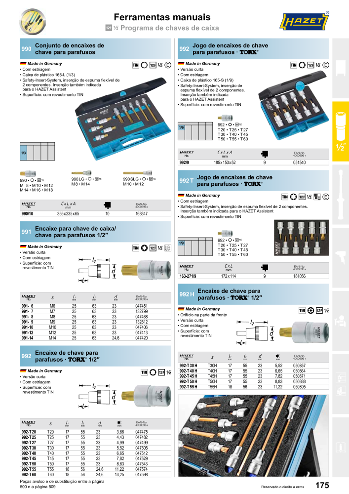 HAZET Catálogo principal NR.: 2408 - Seite 177