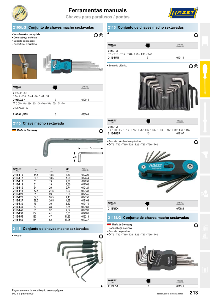 HAZET Catálogo principal NR.: 2408 - Strona 215