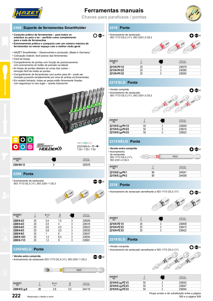 HAZET Catálogo principal Nº: 2408 - Página 224
