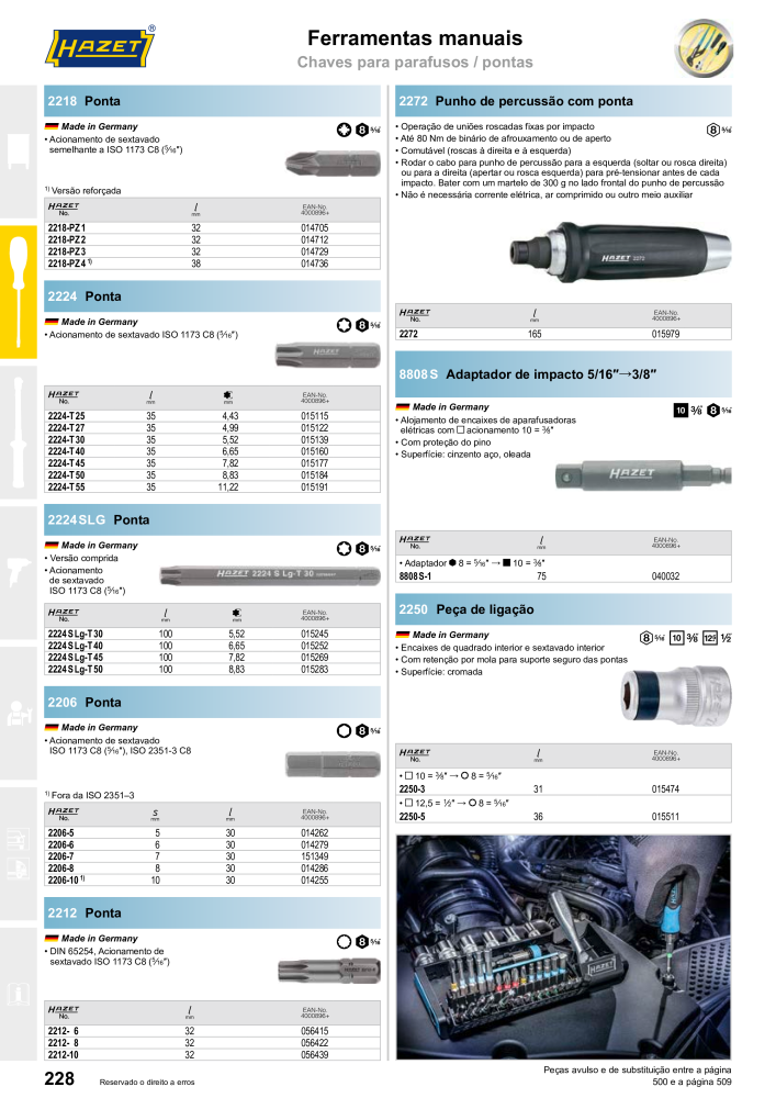 HAZET Catálogo principal NO.: 2408 - Page 228