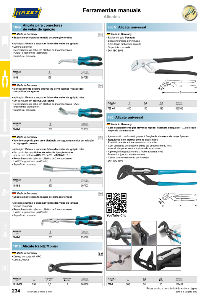 HAZET Catálogo principal Nº: 2408 - Página 234