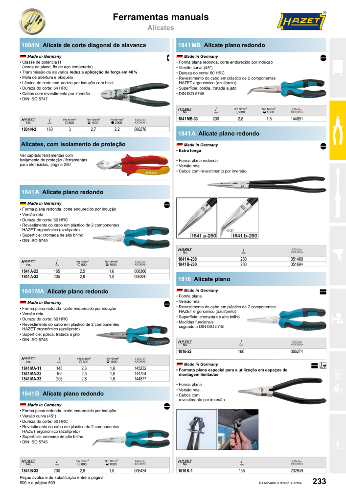 HAZET Catálogo principal NR.: 2408 - Seite 235