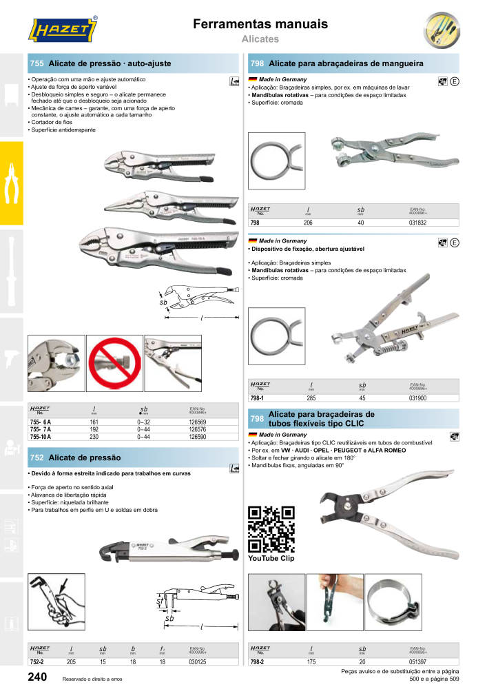 HAZET Catálogo principal Nº: 2408 - Página 240