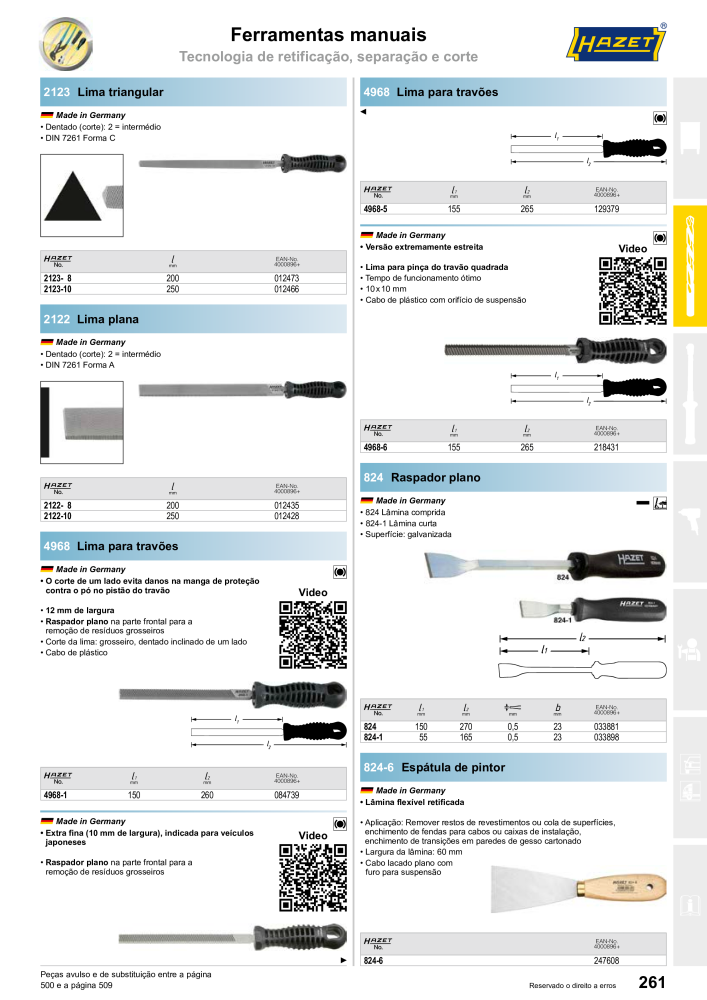 HAZET Catálogo principal Nº: 2408 - Página 261