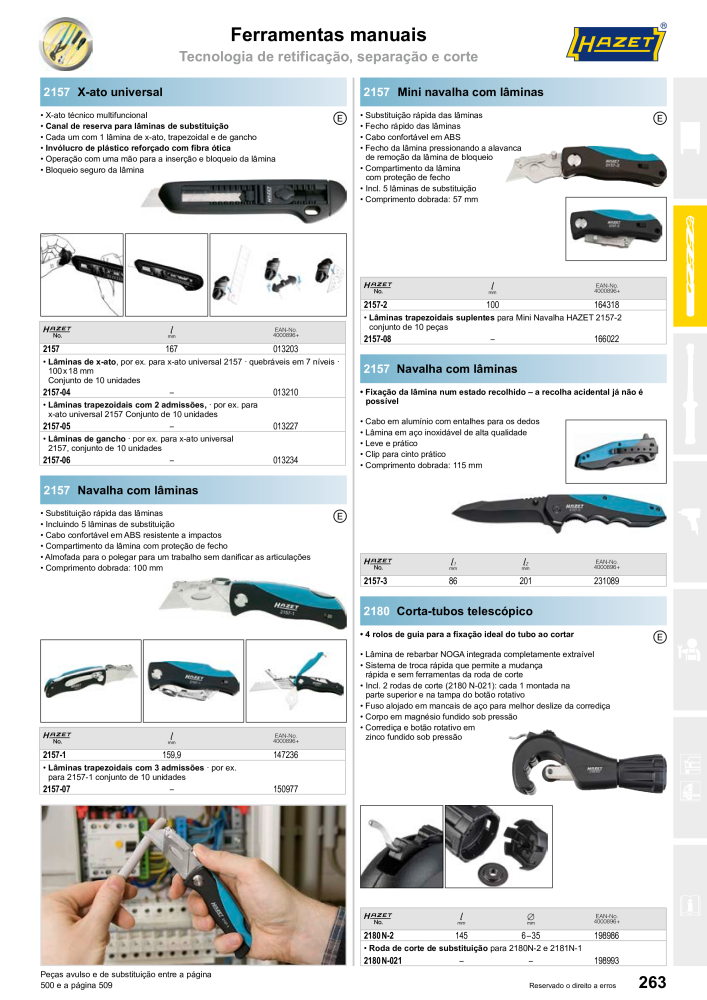 HAZET Catálogo principal NR.: 2408 - Seite 263