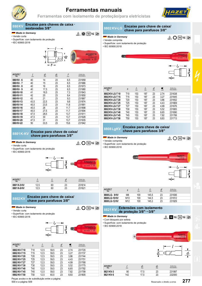 HAZET Catálogo principal Č. 2408 - Strana 279