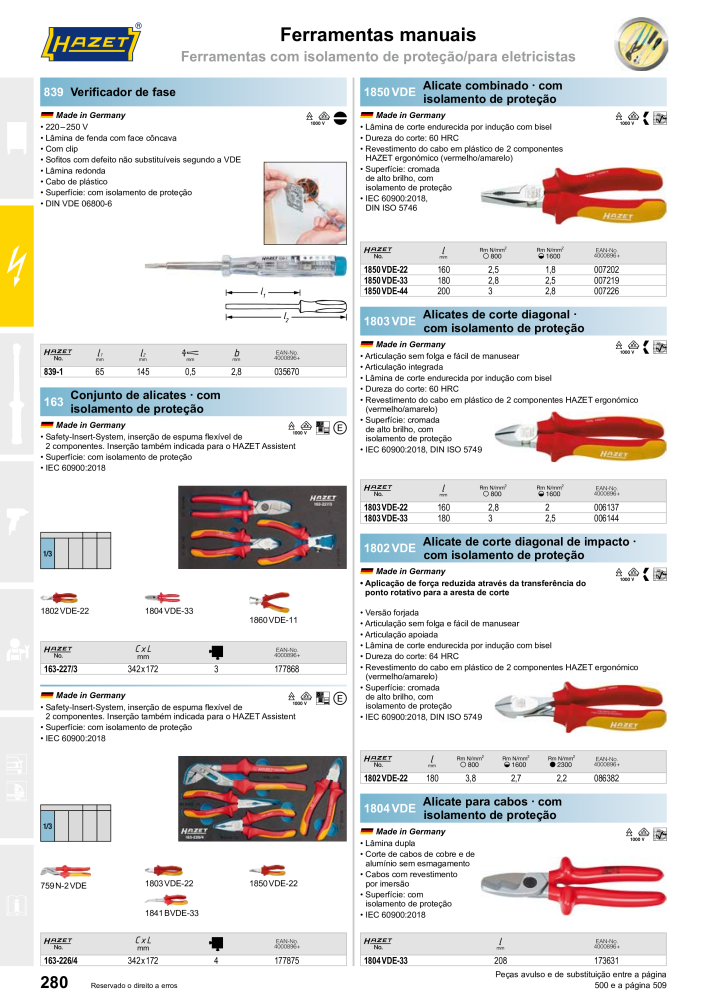 HAZET Catálogo principal n.: 2408 - Pagina 280