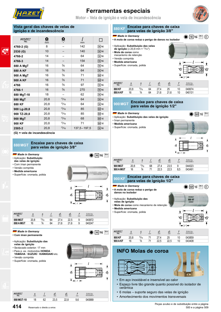 HAZET Catálogo principal Č. 2408 - Strana 416