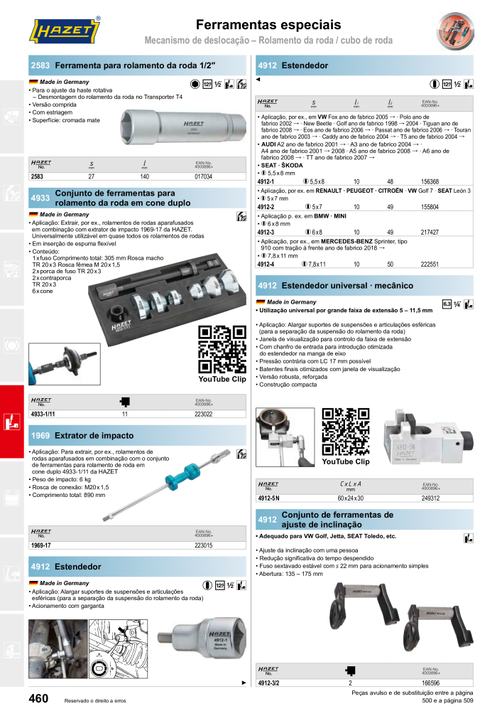 HAZET Catálogo principal n.: 2408 - Pagina 460