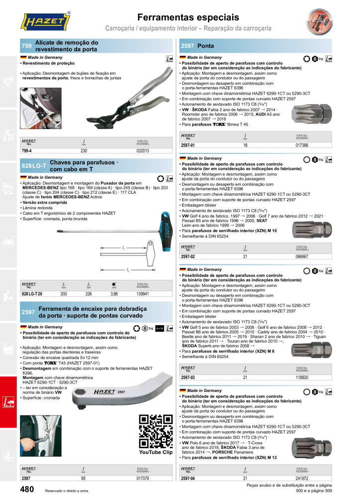 HAZET Catálogo principal Nº: 2408 - Página 480