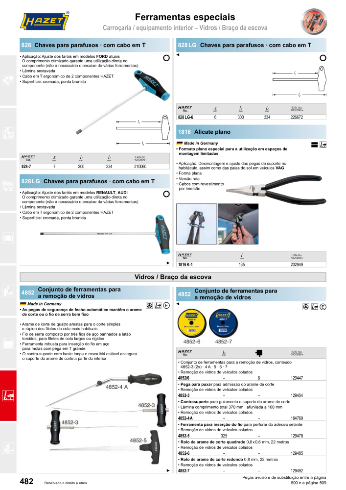 HAZET Catálogo principal Č. 2408 - Strana 484