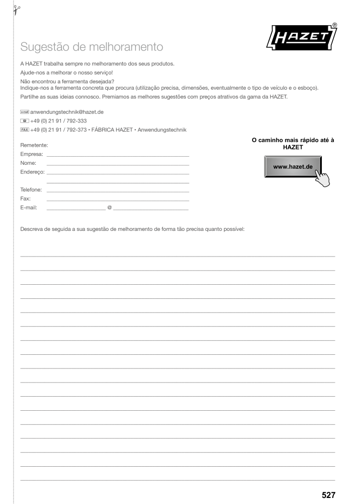 HAZET Catálogo principal NR.: 2408 - Pagina 527
