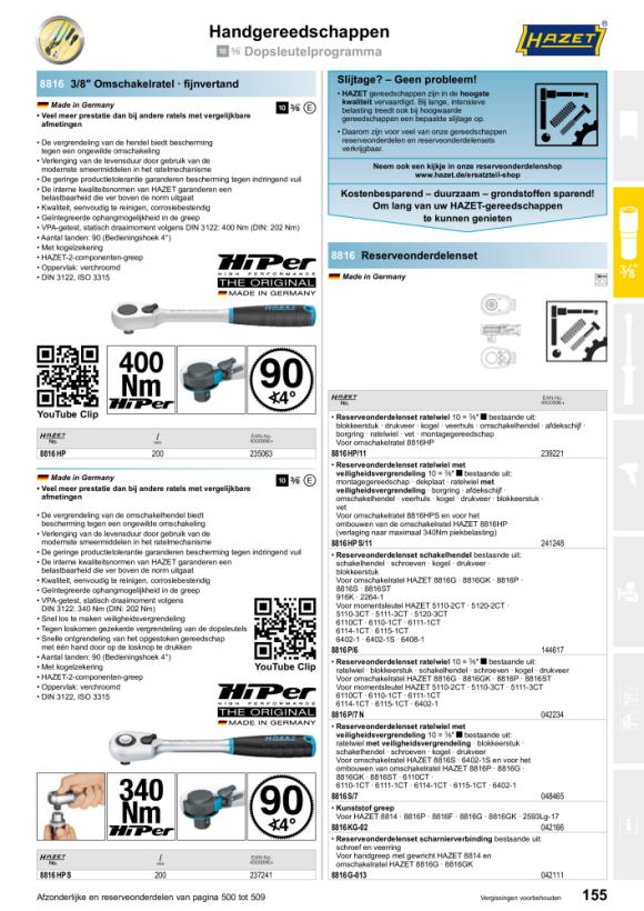 HAZET Reparatieset 6402-1S/7