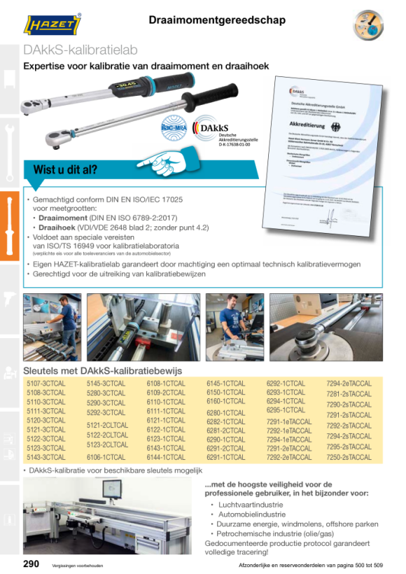 HAZET Momentsleutel - Nm min-max: 600-1600 Nm - Tolerantie: 3% - Vol vierkant 25 mm (1 inch) 6160-1CTCAL