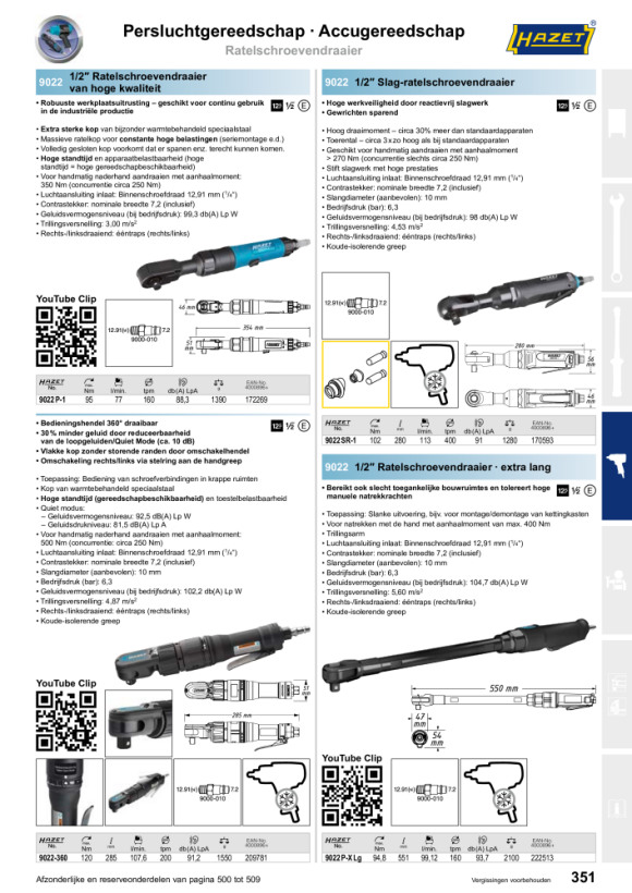 HAZET Vhm-frezenset - 3 mm - 5-delig 9032-03/5