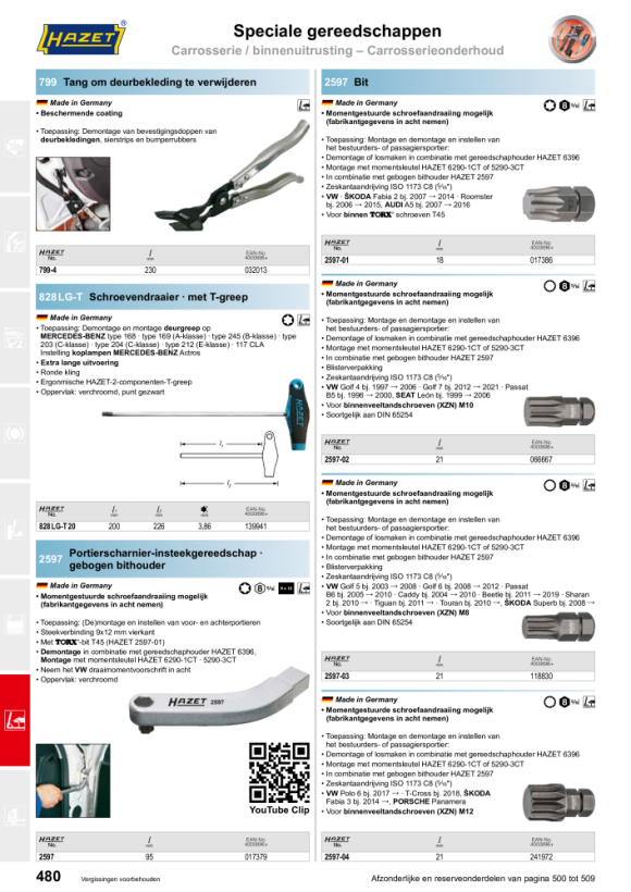 HAZET Momentsleutel - Nm min-max: 10???60 Nm - Tolerantie: 3% - Vierkant inzetstuk 9 x 12 mm 5290-3CT