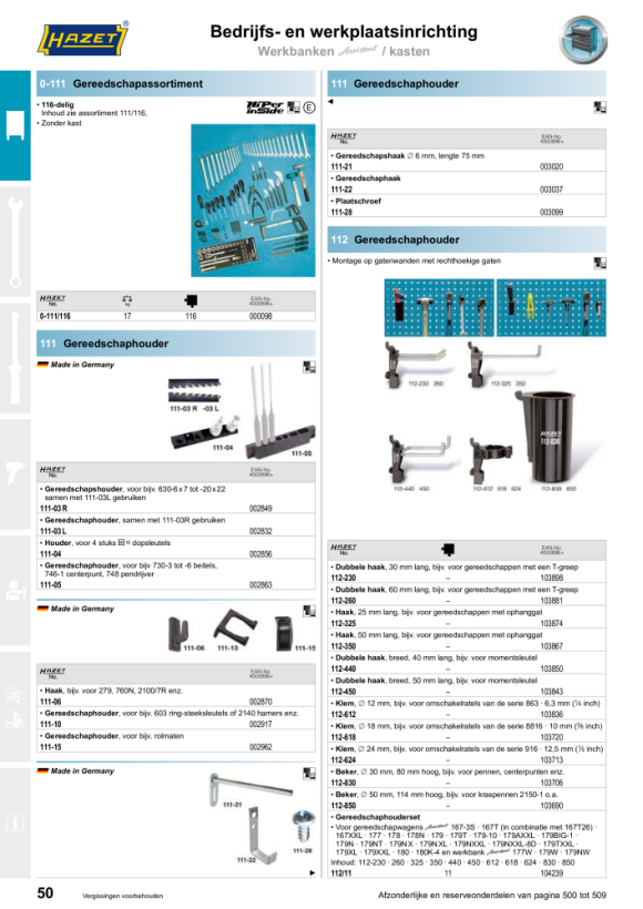 HAZET Gereedschapshouder 111-15