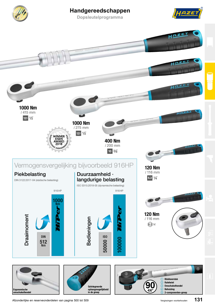 HAZET Hoofdcatalogus NR.: 2409 - Strona 131