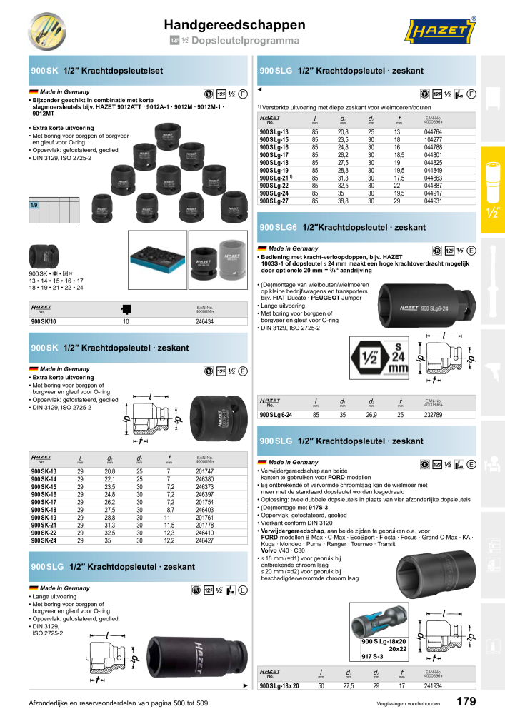 HAZET Hoofdcatalogus n.: 2409 - Pagina 179
