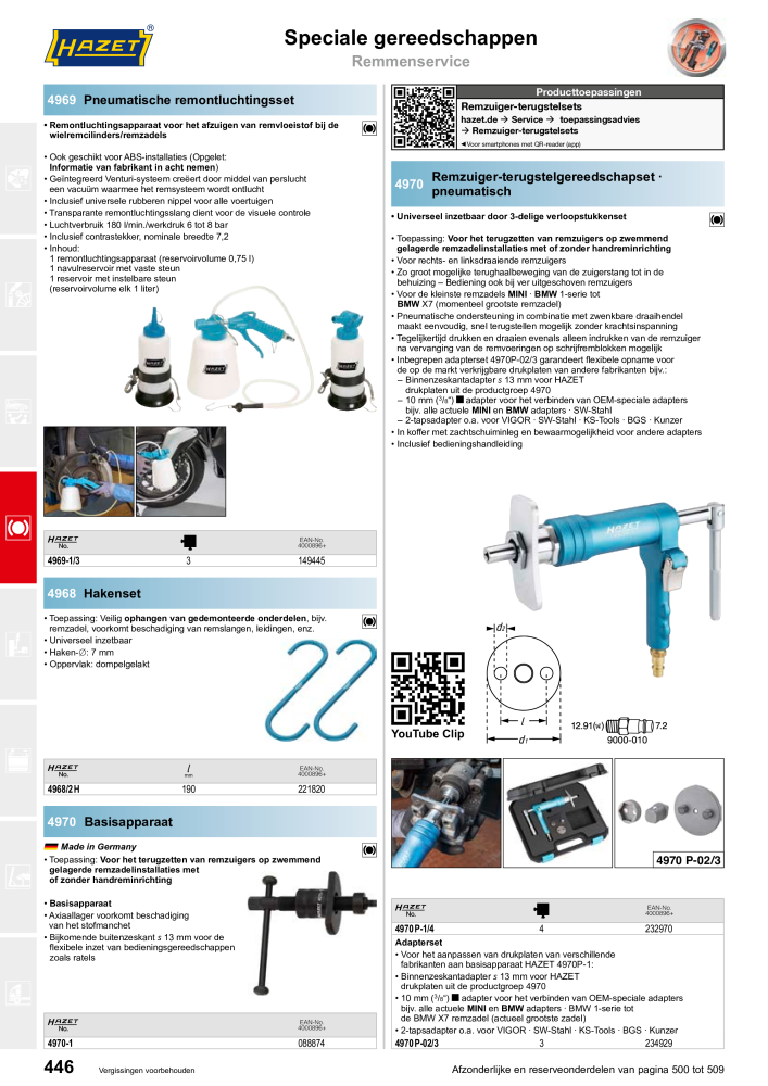 HAZET Hoofdcatalogus Č. 2409 - Strana 446