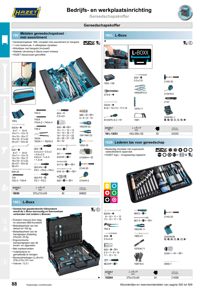 HAZET Hoofdcatalogus NR.: 2409 - Pagina 88