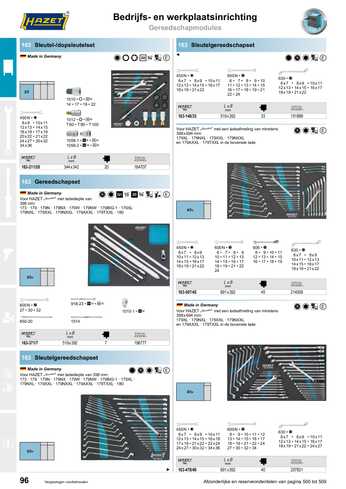 HAZET Hoofdcatalogus Nº: 2409 - Página 96