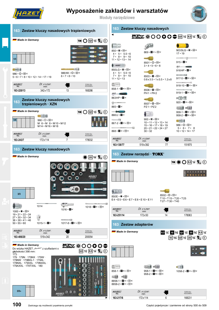 HAZET Katalog główny n.: 2413 - Pagina 100