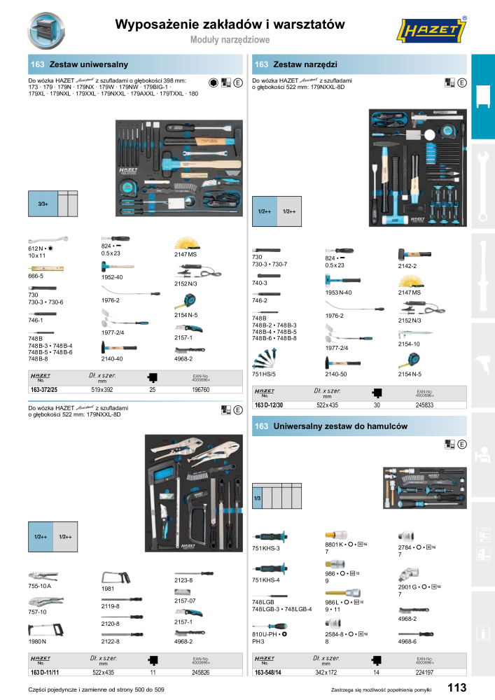 HAZET Katalog główny Nb. : 2413 - Page 113