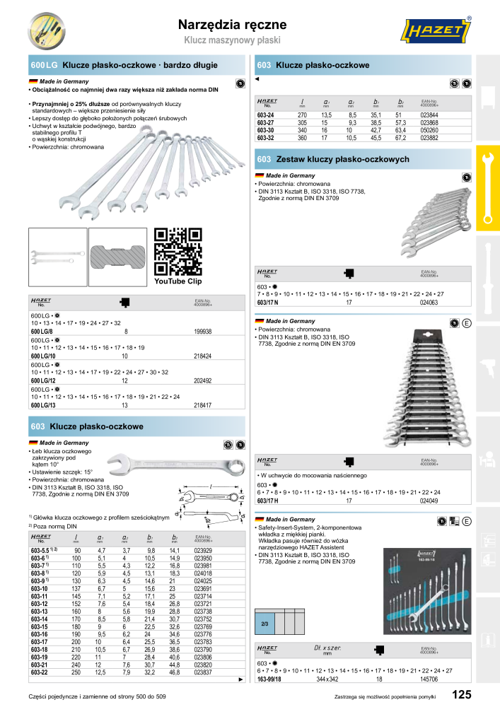 HAZET Katalog główny NR.: 2413 - Seite 127