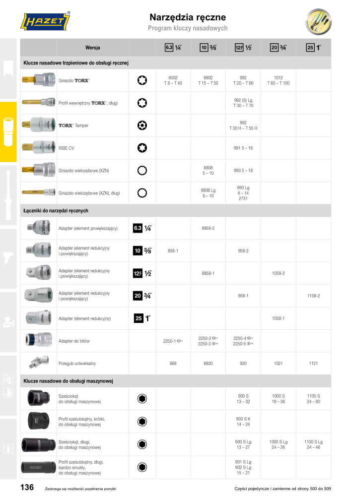 HAZET Katalog główny NR.: 2413 - Strona 138