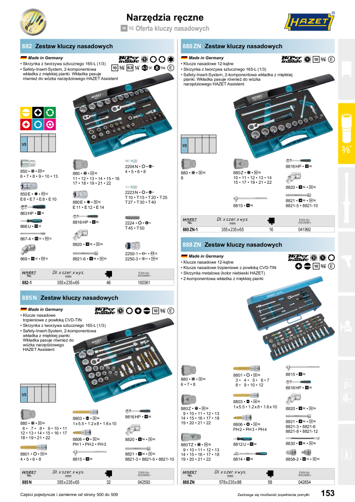 HAZET Katalog główny NR.: 2413 - Strona 153