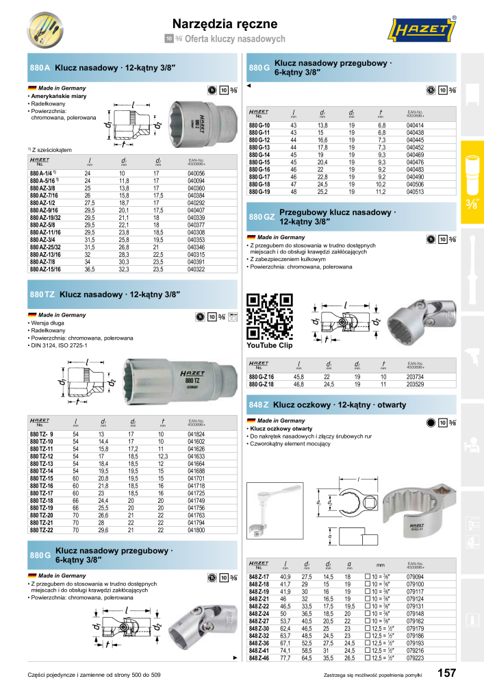 HAZET Katalog główny Nº: 2413 - Página 159