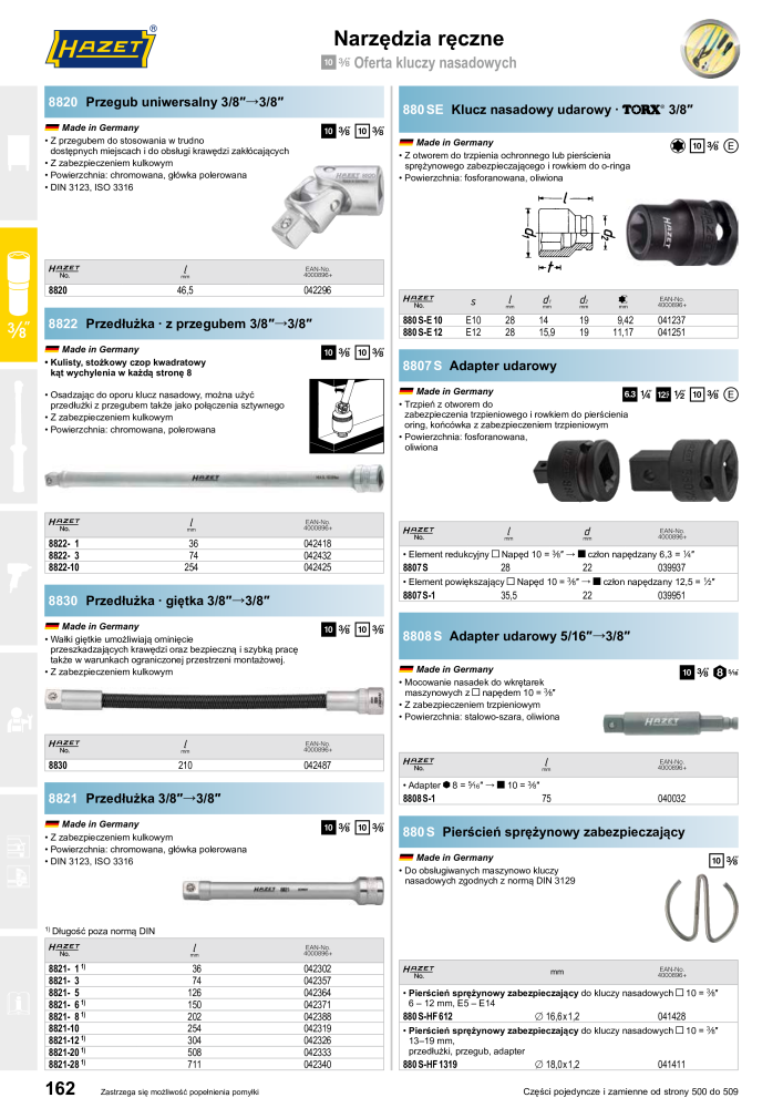 HAZET Katalog główny Č. 2413 - Strana 164