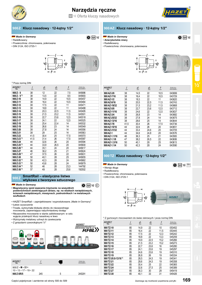 HAZET Katalog główny Č. 2413 - Strana 171