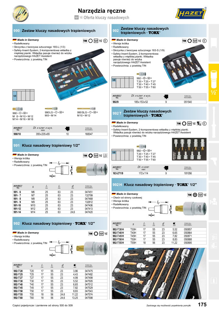 HAZET Katalog główny Nº: 2413 - Página 177