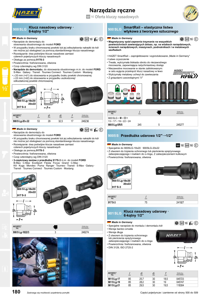 HAZET Katalog główny Č. 2413 - Strana 180