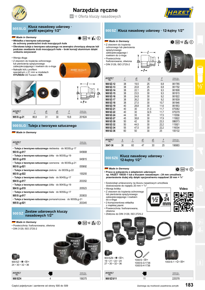 HAZET Katalog główny NR.: 2413 - Pagina 183