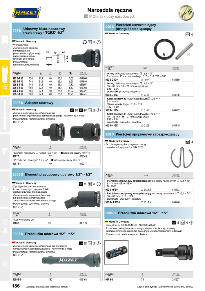 HAZET Katalog główny Č. 2413 - Strana 186