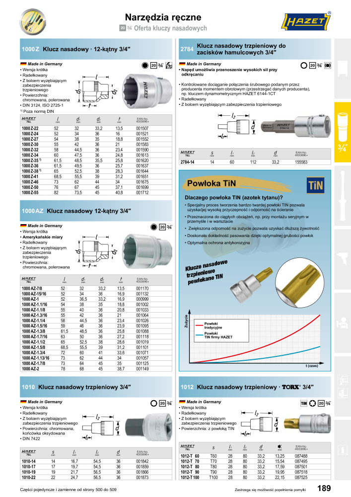 HAZET Katalog główny Č. 2413 - Strana 191