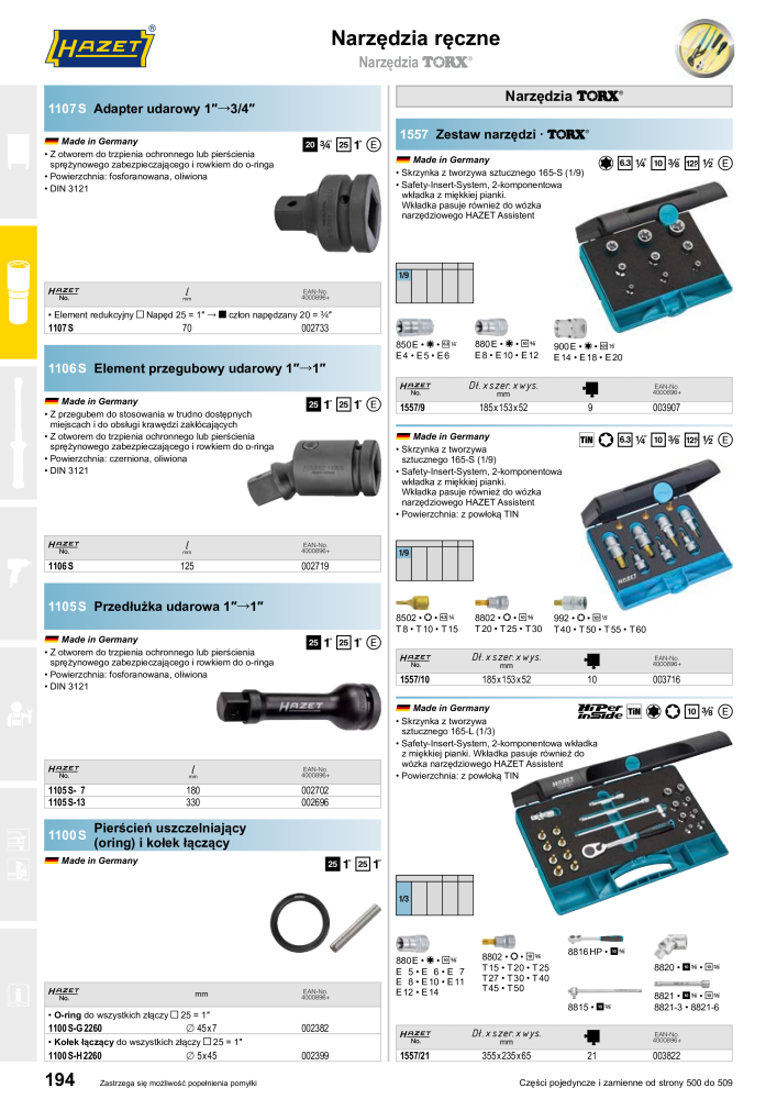 HAZET Katalog główny Č. 2413 - Strana 194