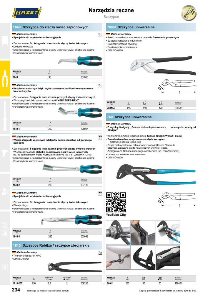 HAZET Katalog główny Nb. : 2413 - Page 234