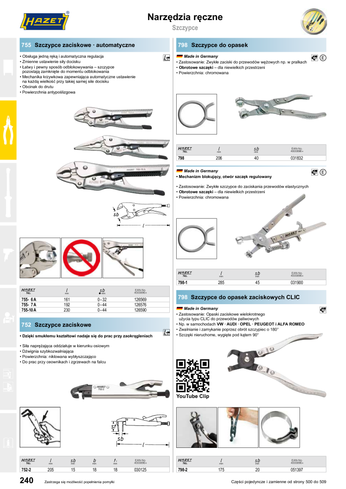 HAZET Katalog główny Č. 2413 - Strana 242