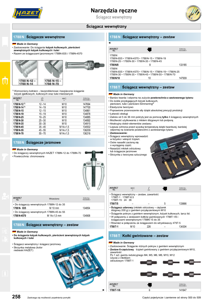 HAZET Katalog główny NR.: 2413 - Seite 260